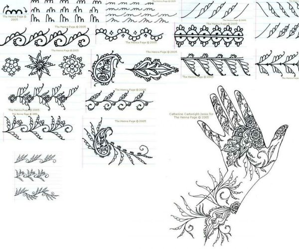 Мехенди эскизы для начинающих пошагово
