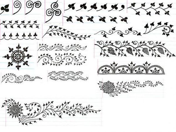 Мехенди узоры для начинающих
