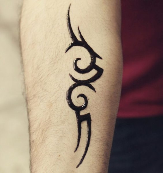 Временные тату хной мужские