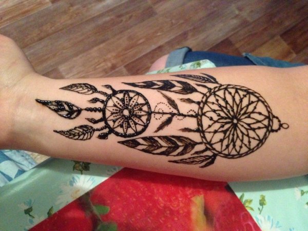 Мехенди для мужчин на руке