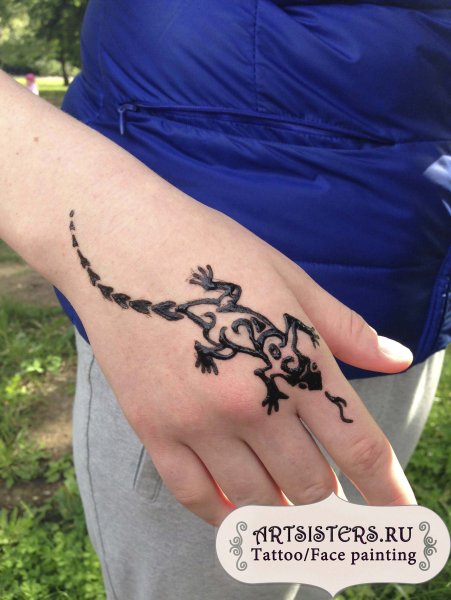 Хна на руке мужские