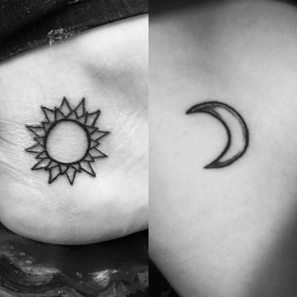 Триединая Луна тату