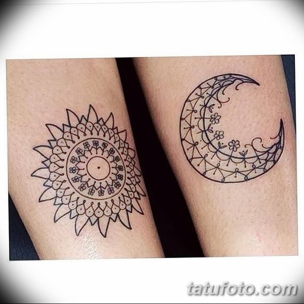 Мехенди солнце и Луна