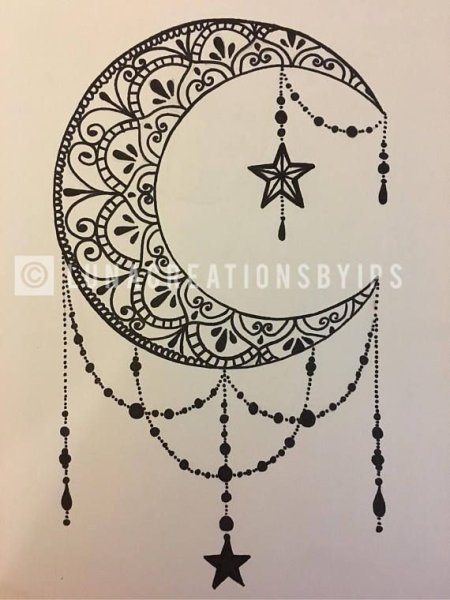 Полумесяц мусульманский тату