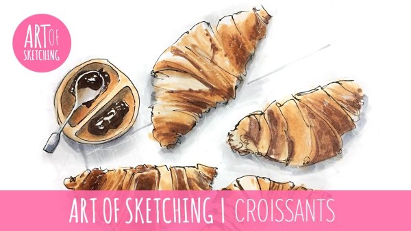 Круассан маркерами