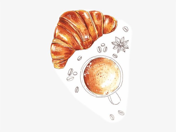 Круассан скетч