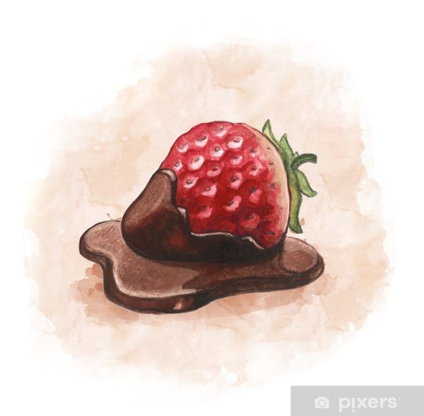 Клубника рисунок