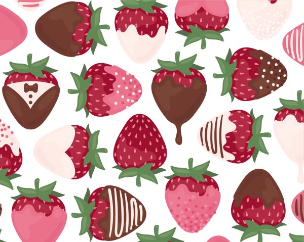 Клубника в шоколаде вектор