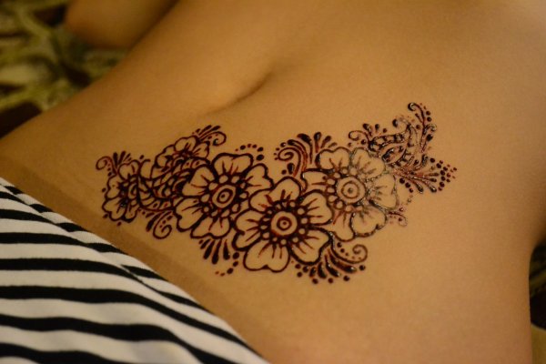 Рисунки хной на теле