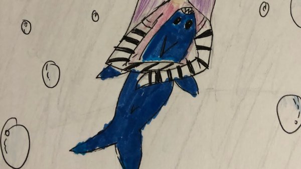 Акула из икеа срисовать