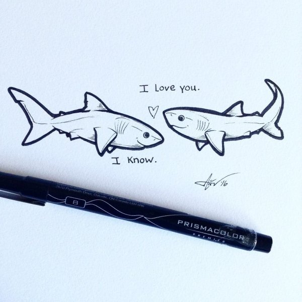 Тату акула из Икеи