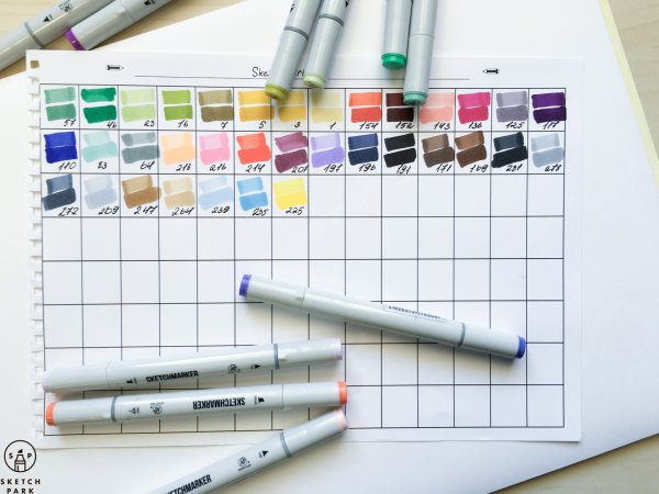 Палитра маркеров SKETCHMARKER
