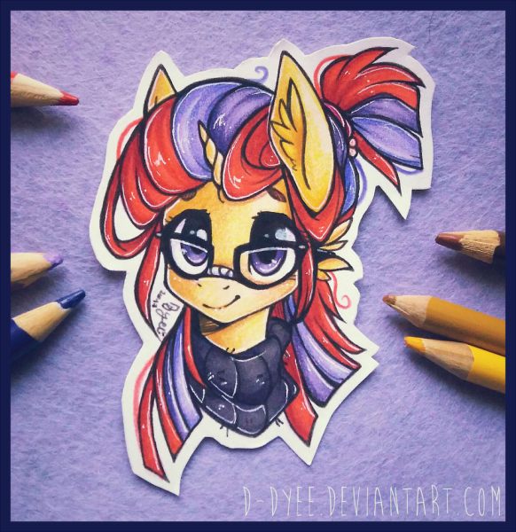 Пони арт на бумаге