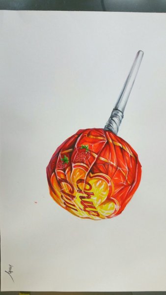 Леденец маркерами