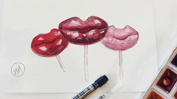 Скетч сладости леденцы