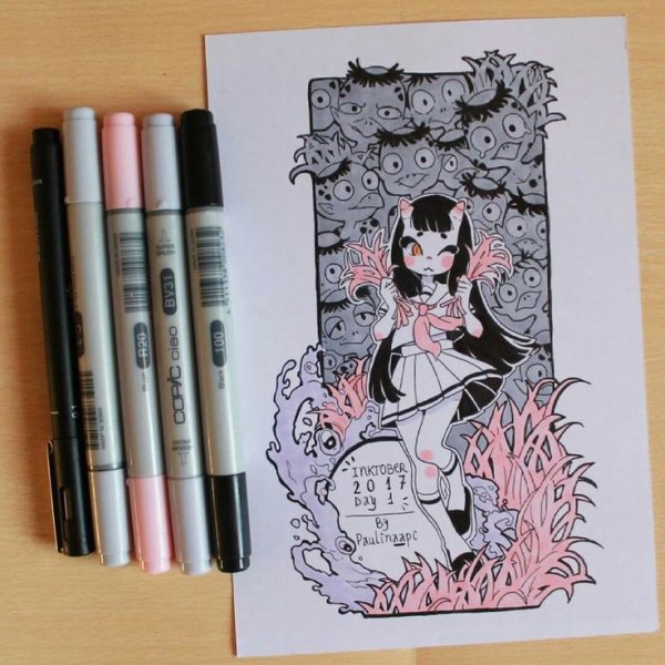 Япония маркерами