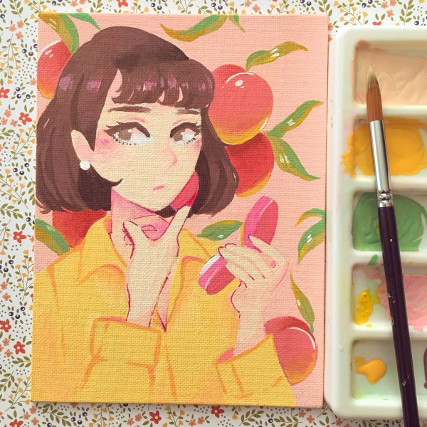 Мини арты красками