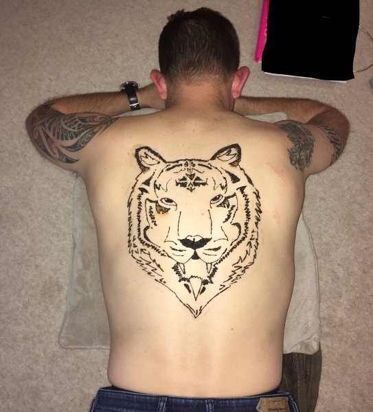 Тату хной мужские