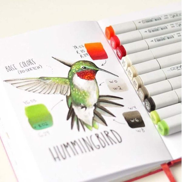 Рисование маркерами для скетчинга