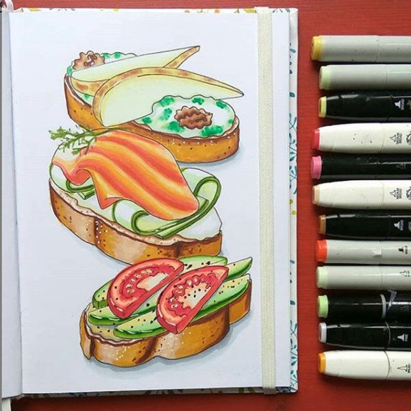 Акварельный завтрак