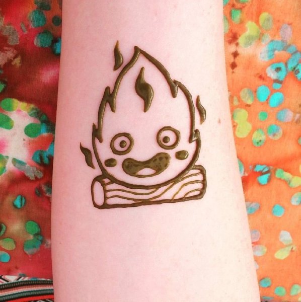 Детское тату хной