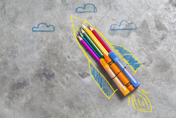 Карандаш вид сверху