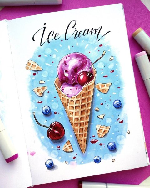 Скетчбук. Сладости