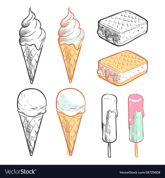 Скетчи мороженого