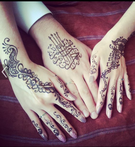 Хна для рук рисунки мусульманская