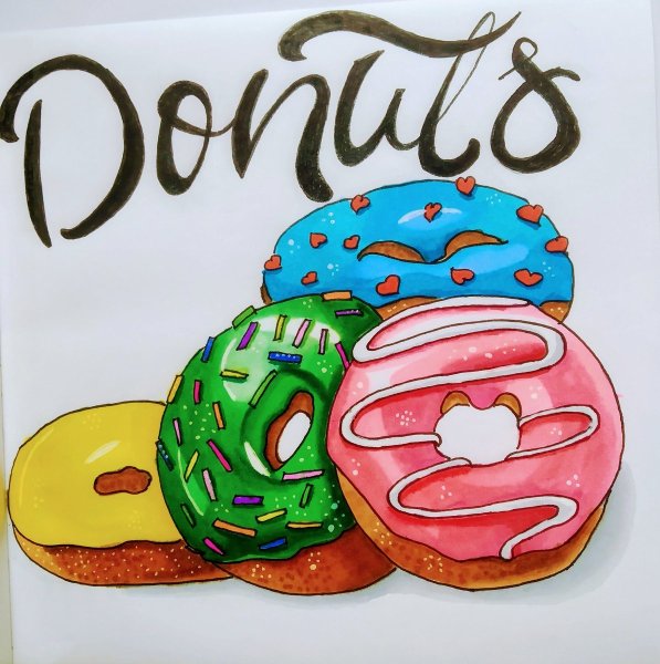 Бутерброд маркерами