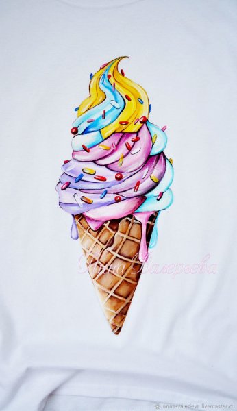 Рисование мороженое