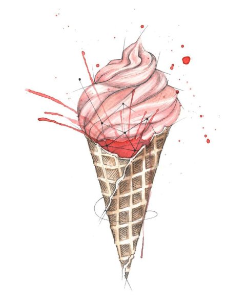 Мороженое карандашом