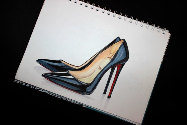 Туфли маркерами