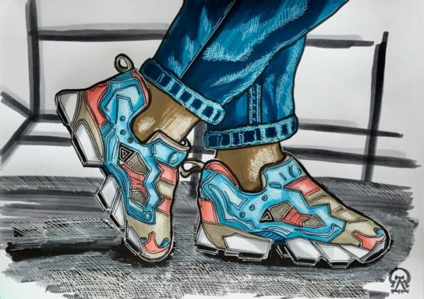 Кроссовки рисунок