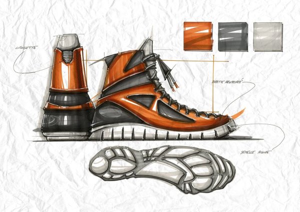 Кроссовки Пром лизайн скетч