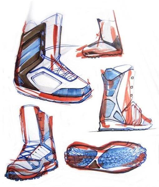 Скетчинг кроссовки