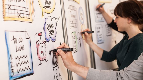 Рисование на флипчарте