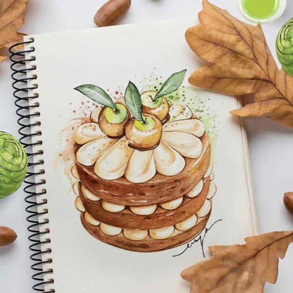 Идеи для рисования еда