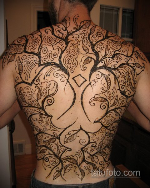 Хна на руке мужские