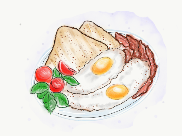 Скетч яичница