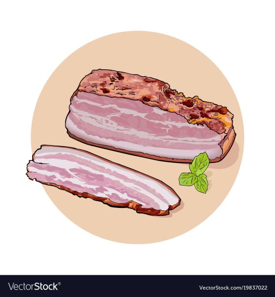 Рисунок из бекона