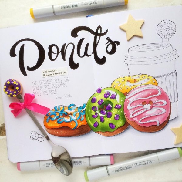 Скетчи маркерами