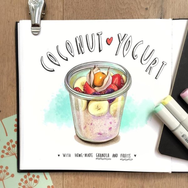 Идеи для рисунков маркерами для скетчинга