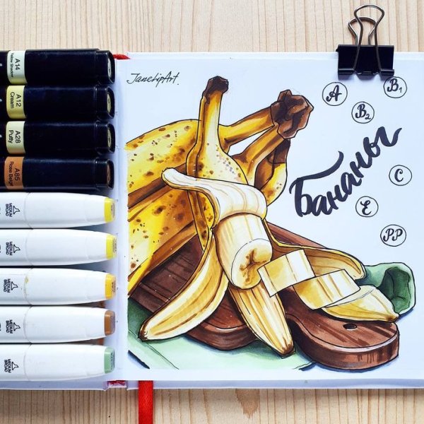 Рисунки скетч маркерами