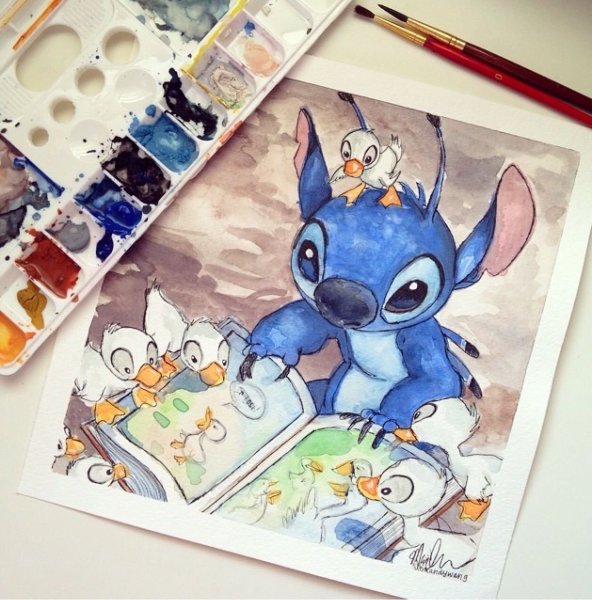 Краска Лило и Стич