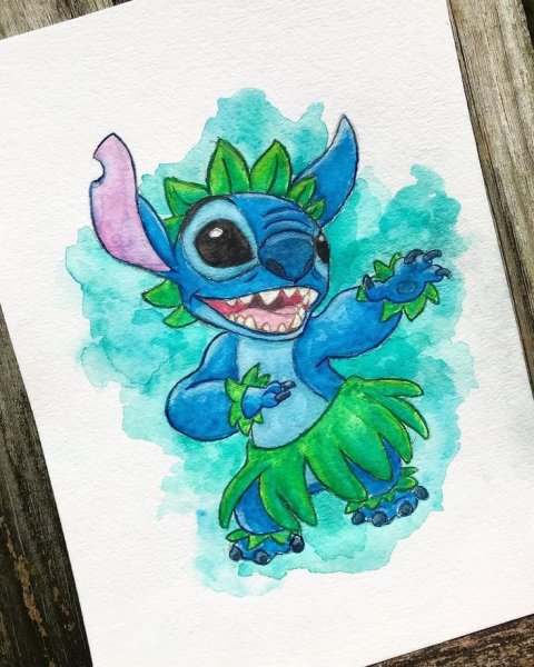 Легкий рисунок Стича