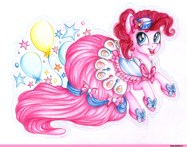 Красивая пони рисунок в цвете