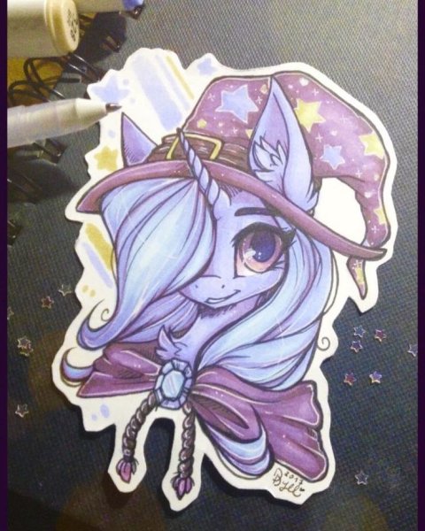 Пони арт на бумаге