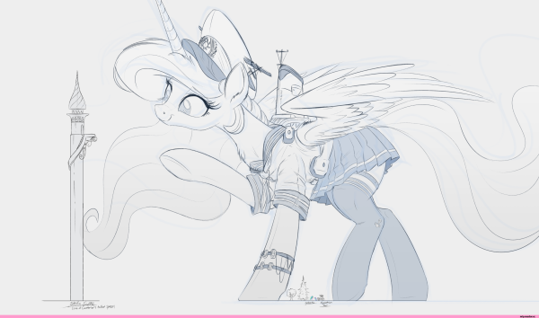 Наброски принцессы Селестии