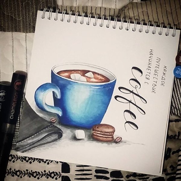 Рисунки маркерами для скетчинга